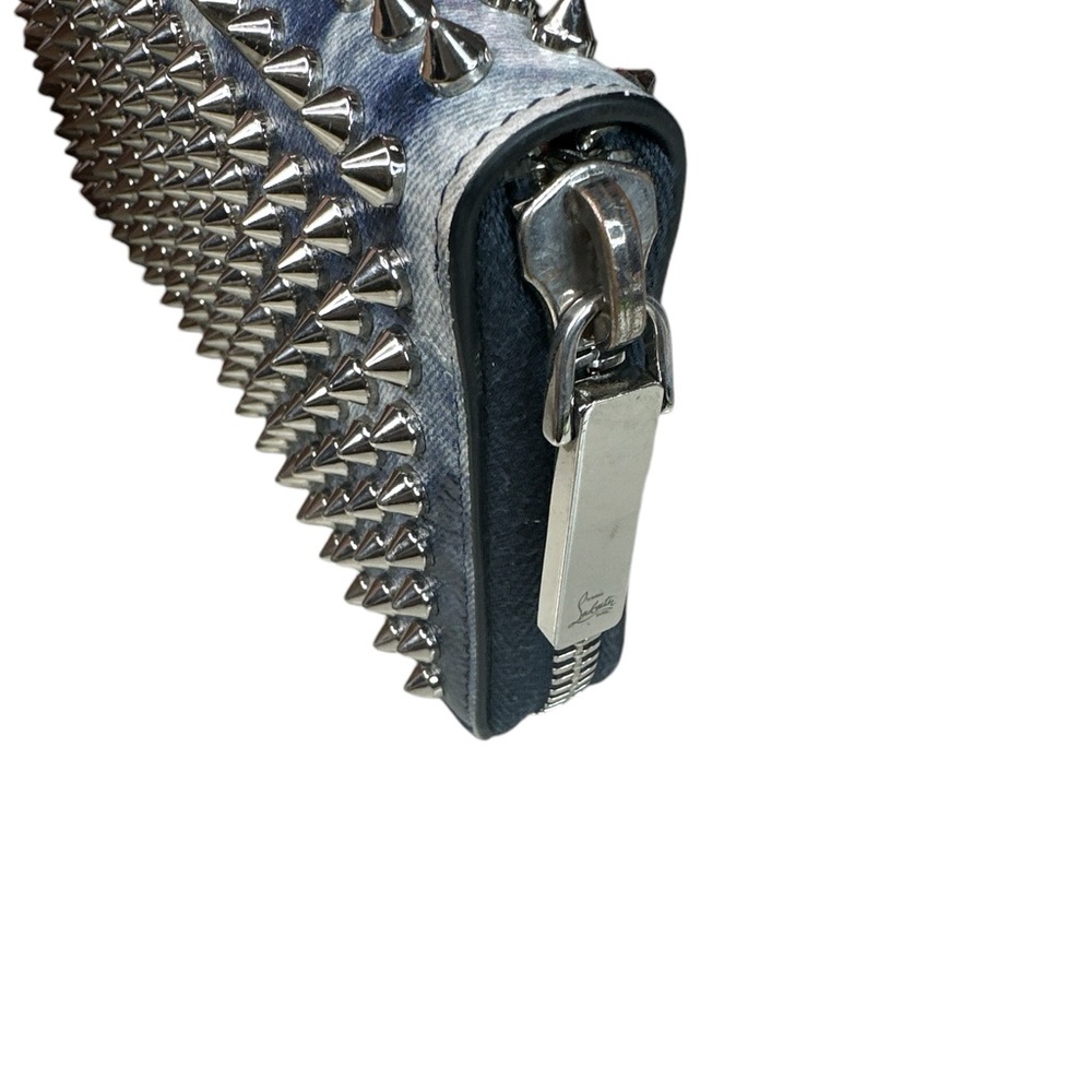 #2505 CHRISTIAN LOUBOUTIN studding long zip wallet - Picture 3 of 13